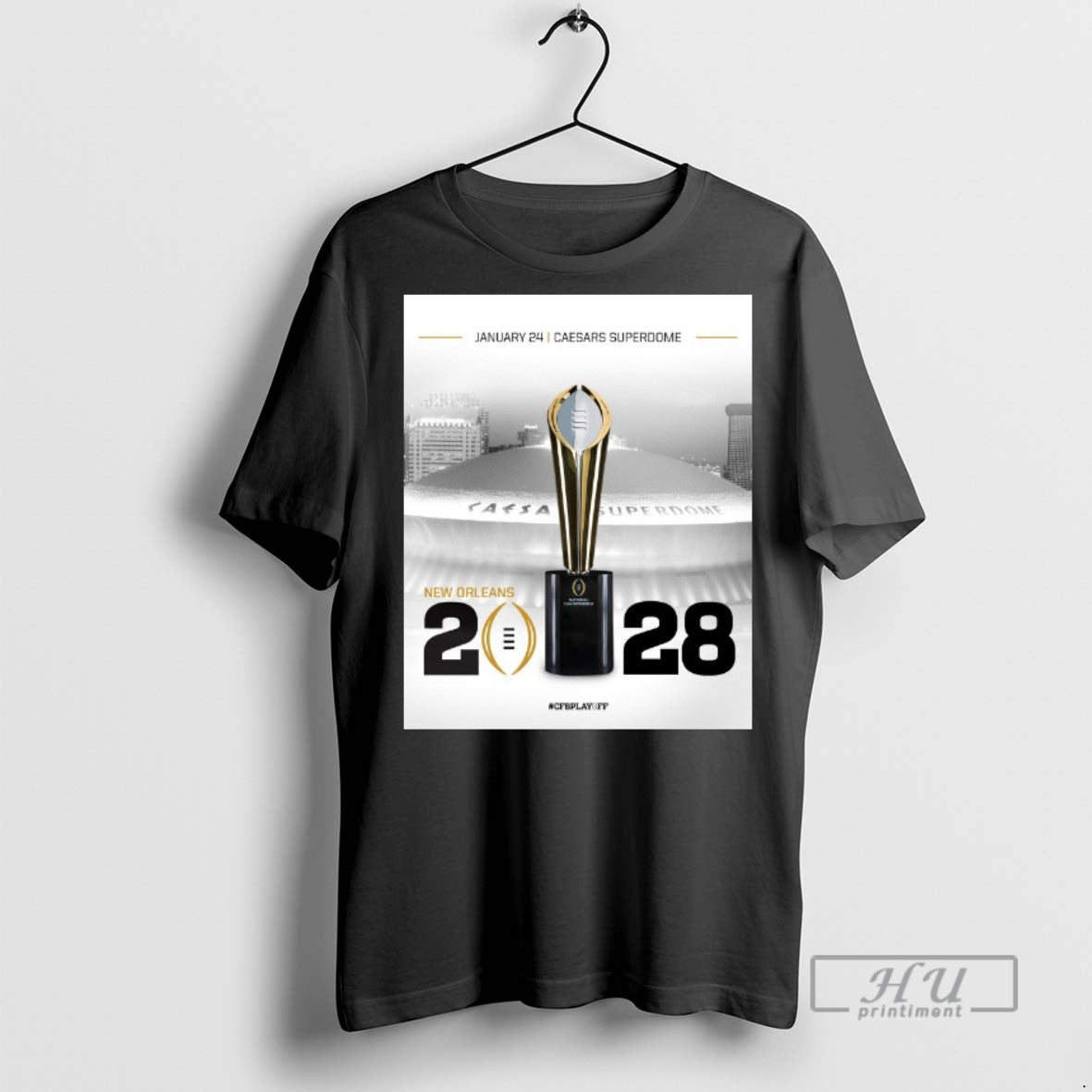 Officials College Football Playoff January 24 Caesars Superdome New Orleans 2028 T Shirts Unisex T-shirt, Sweatshirt, Hoodie, Long Sleeve Tee - T-Shirt, Sweatshirt, Hoodie