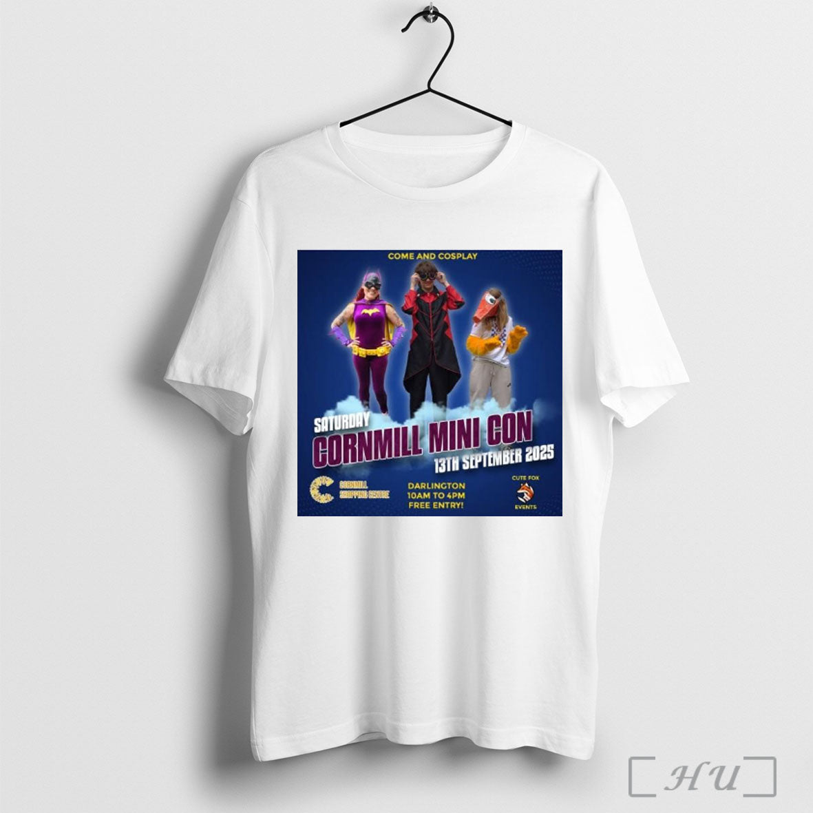 Officials Come And Cosplay Saturday Cornmill Mini Con 13th September 2025 T Shirt Unisex T-shirt, Sweatshirt, Hoodie, Long Sleeve Tee - T-Shirt, Sweatshirt, Hoodie