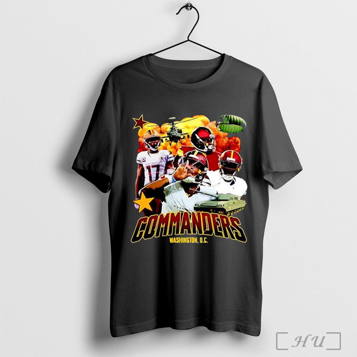Officials Commanders Washington D C Military Tank Football Players T Shirt Unisex T-shirt, Sweatshirt, Hoodie, Long Sleeve Tee - T-Shirt, Sweatshirt, Hoodie