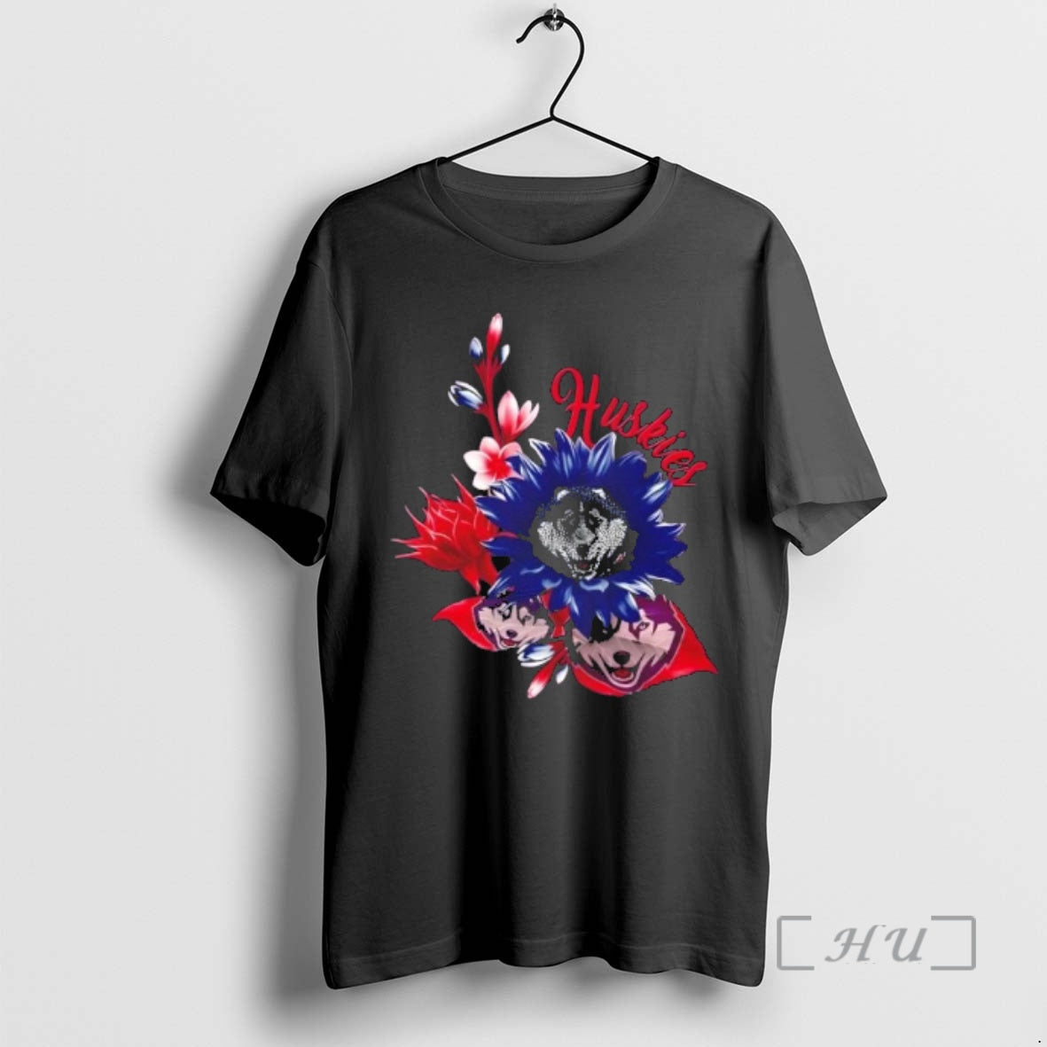 Officials Connecticut Huskies Football X Sunflower Floral - T-Shirt, Sweatshirt, Hoodie