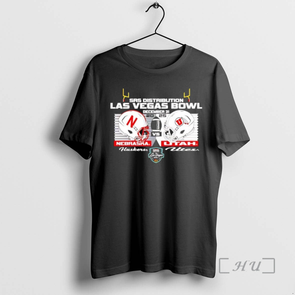 Officials Cornhuskers Vs Utes 2025 Las Vegas Bowl Match Up Head To Head Premium - T-Shirt, Sweatshirt, Hoodie