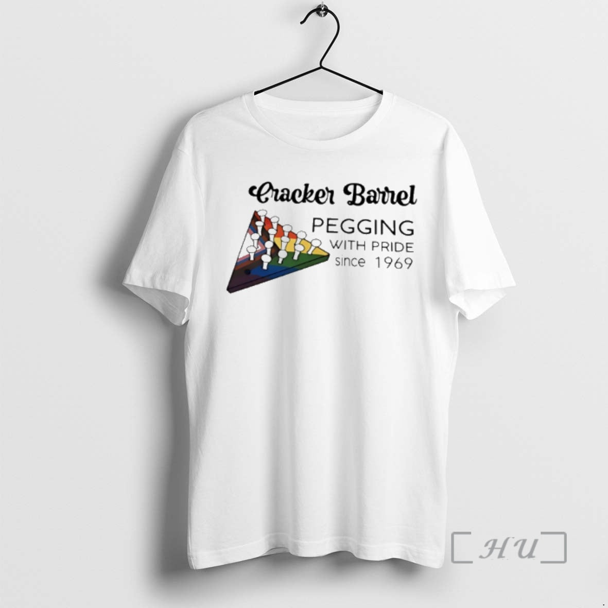 Officials Cracker Barrel Pegging With Pride Since 1969 Lgbtq - T-Shirt, Sweatshirt, Hoodie