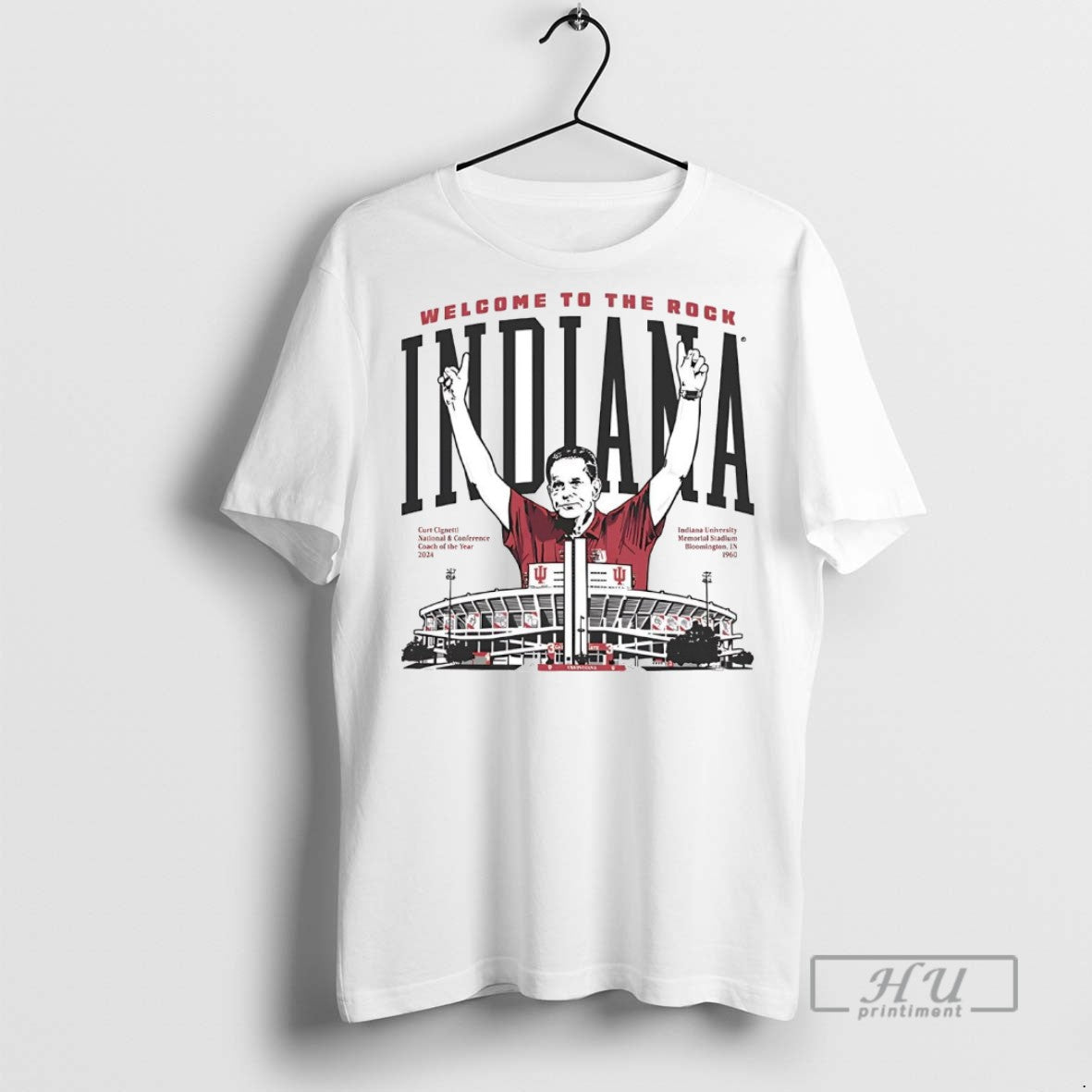 Officials Curt Cignetti Welcome To The Rock Indiana T Shirts Unisex T-shirt, Sweatshirt, Hoodie, Long Sleeve Tee - T-Shirt, Sweatshirt, Hoodie