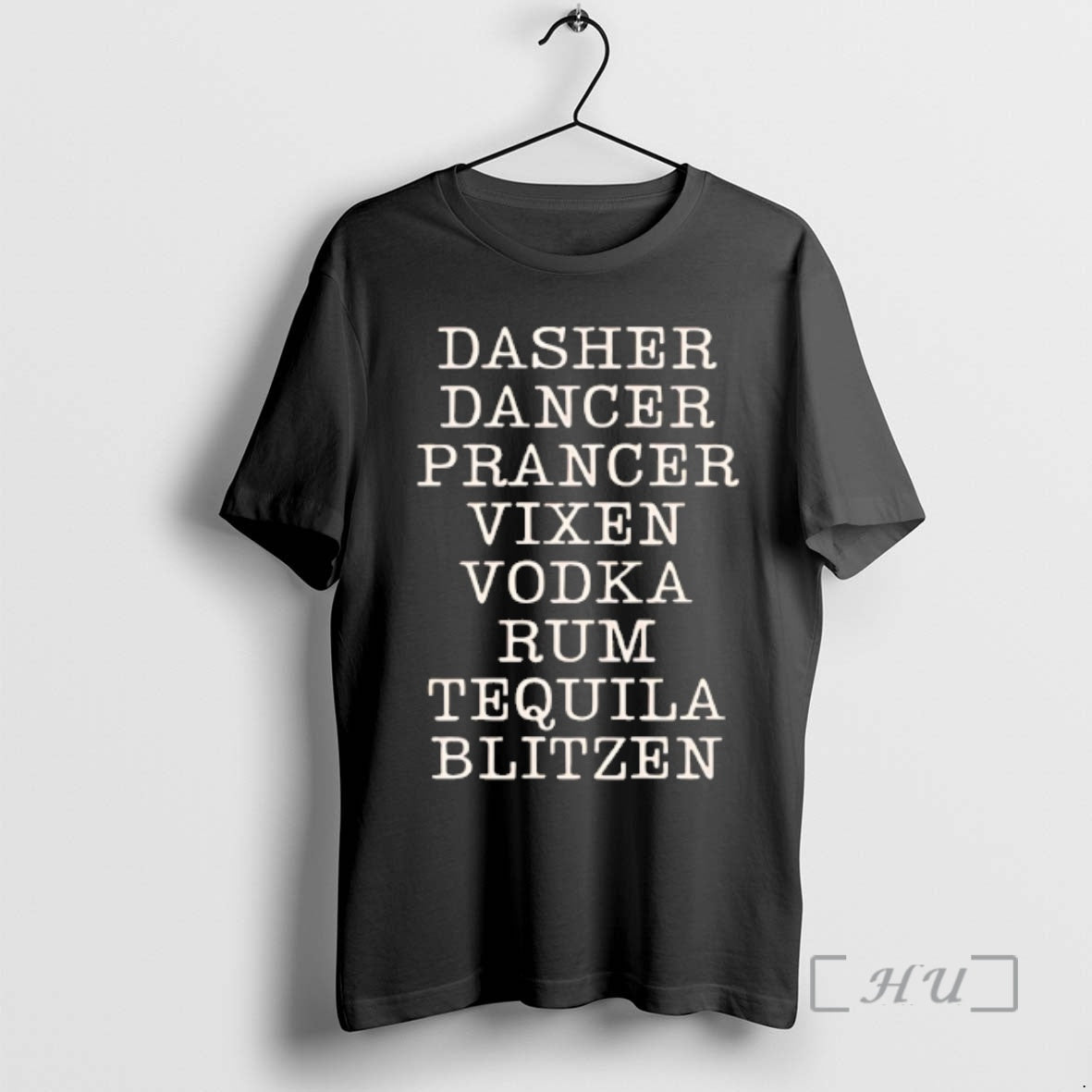Officials Dasher Dancer Prancer Vixen Vodka Rum Tequila And Blitzen - T-Shirt, Sweatshirt, Hoodie