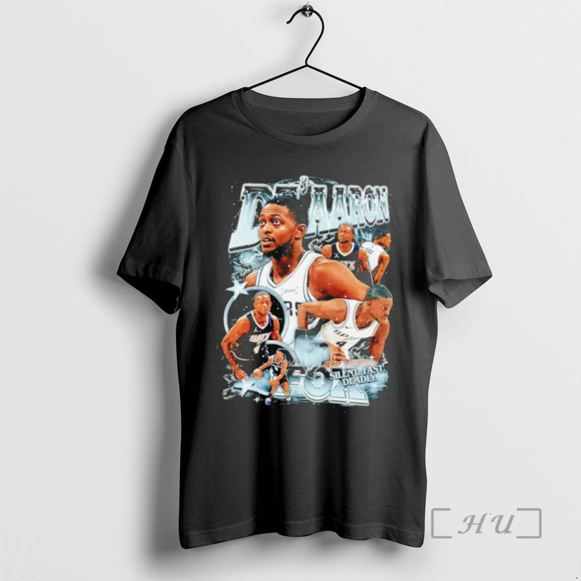 Officials Deaaron Fox San Antonio Spurs Nba Silent Fast Deadly - T-Shirt, Sweatshirt, Hoodie