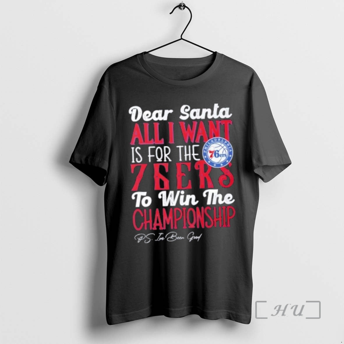 Officials Dear Santa All I Want Is For The Philadelphia 76ers To Win The Championship - T-Shirt, Sweatshirt, Hoodie