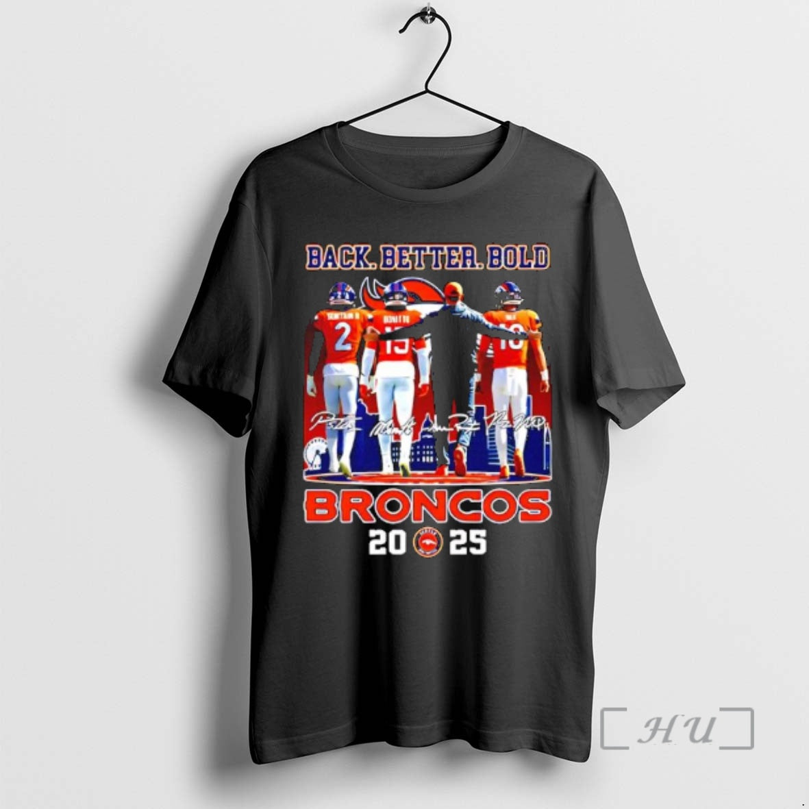 Officials Denver Bs Back Better Bold 2025 With Coach Players Signatures Premium T Shirts Sweater - T-Shirt, Sweatshirt, Hoodie