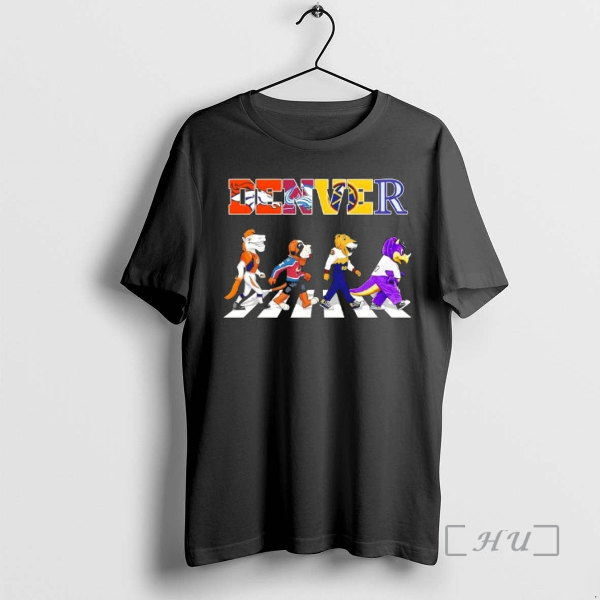 Officials Denver City Sports Mascots Abbey Road Unisex T-shirt, Sweatshirt, Hoodie, Long Sleeve Tee - T-Shirt, Sweatshirt, Hoodie