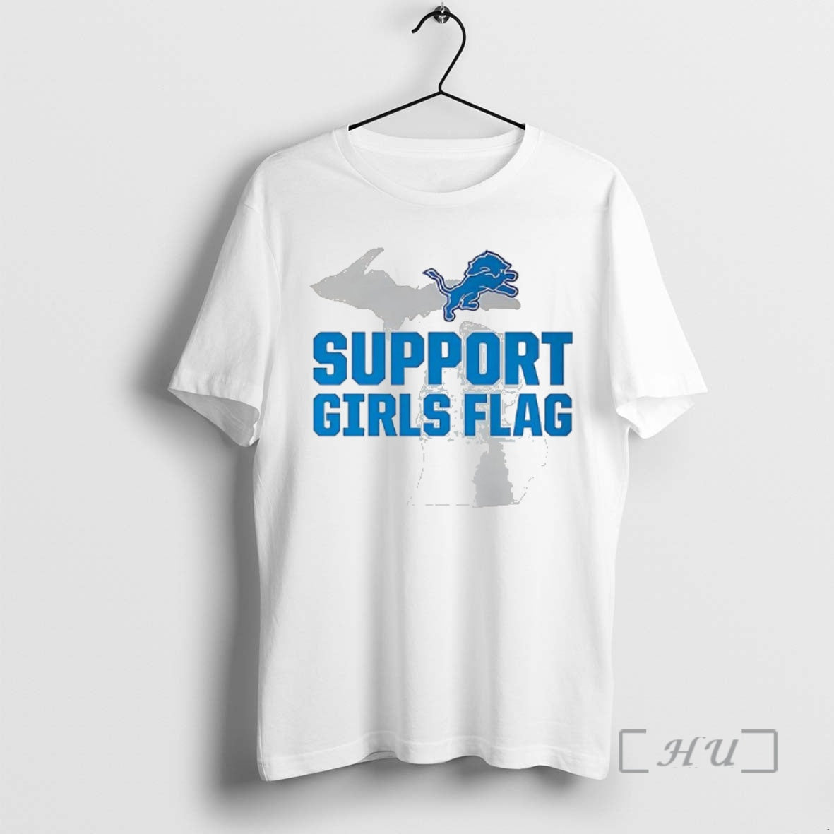 Officials Detroit Lions Support Girls Flag - T-Shirt, Sweatshirt, Hoodie