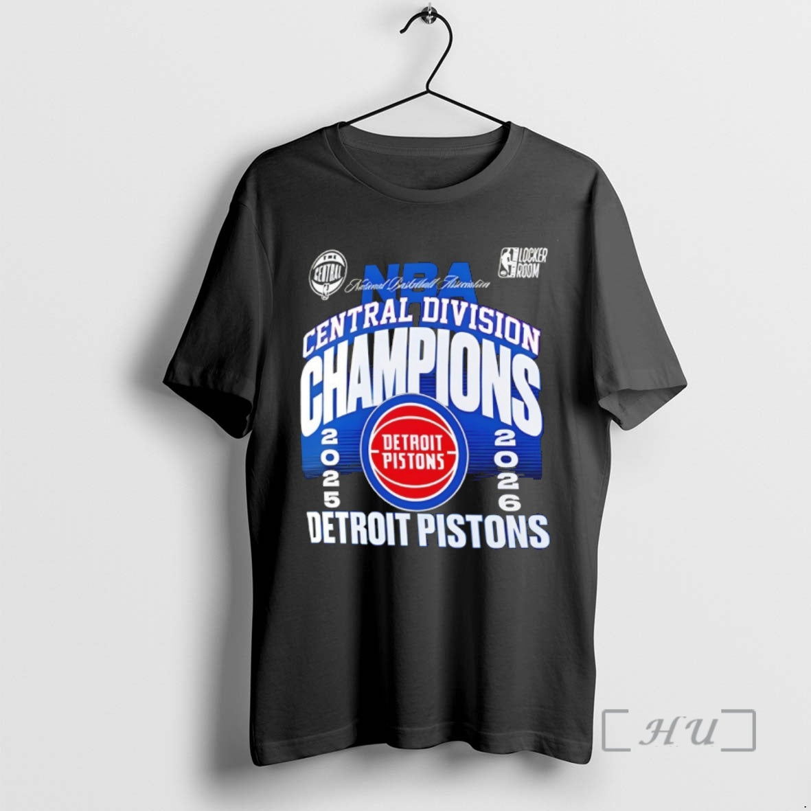 Officials Detroit Pistons Basketball 2025 26 Central Division Champions Nba Unisex T-shirt, Sweatshirt, Hoodie, Long Sleeve Tee - T-Shirt, Sweatshirt, Hoodie