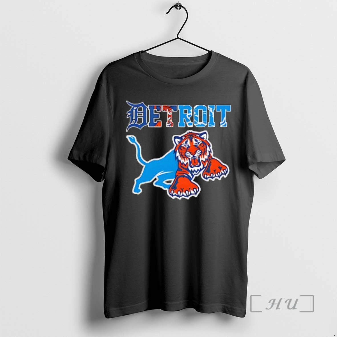 Officials Detroit Sports Detroit Tigers And Detroit Lions Logos - T-Shirt, Sweatshirt, Hoodie