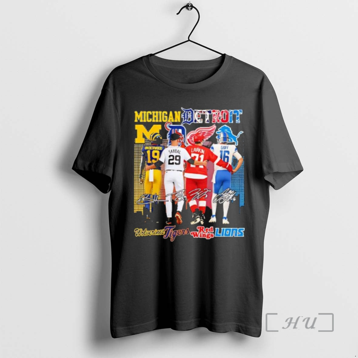 Officials Detroit Sports Players Michigan Wolverines X Tigers X Red Wings X Lions Graphic Premium - T-Shirt, Sweatshirt, Hoodie