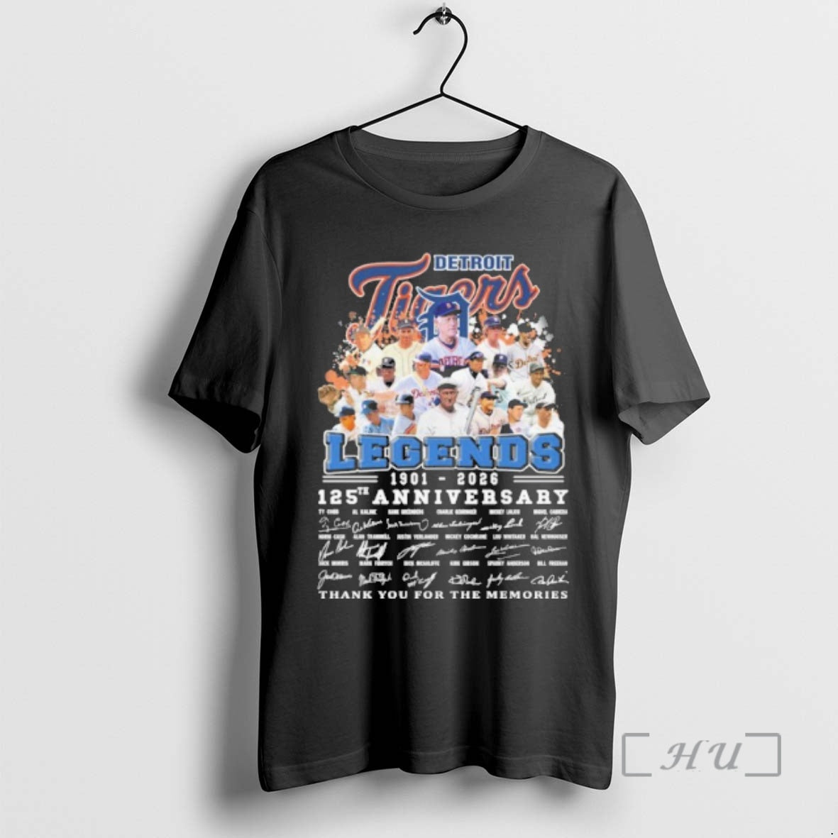 Officials Detroit Tigers Legends Team 125th Anniversary 1901 2026 - T-Shirt, Sweatshirt, Hoodie
