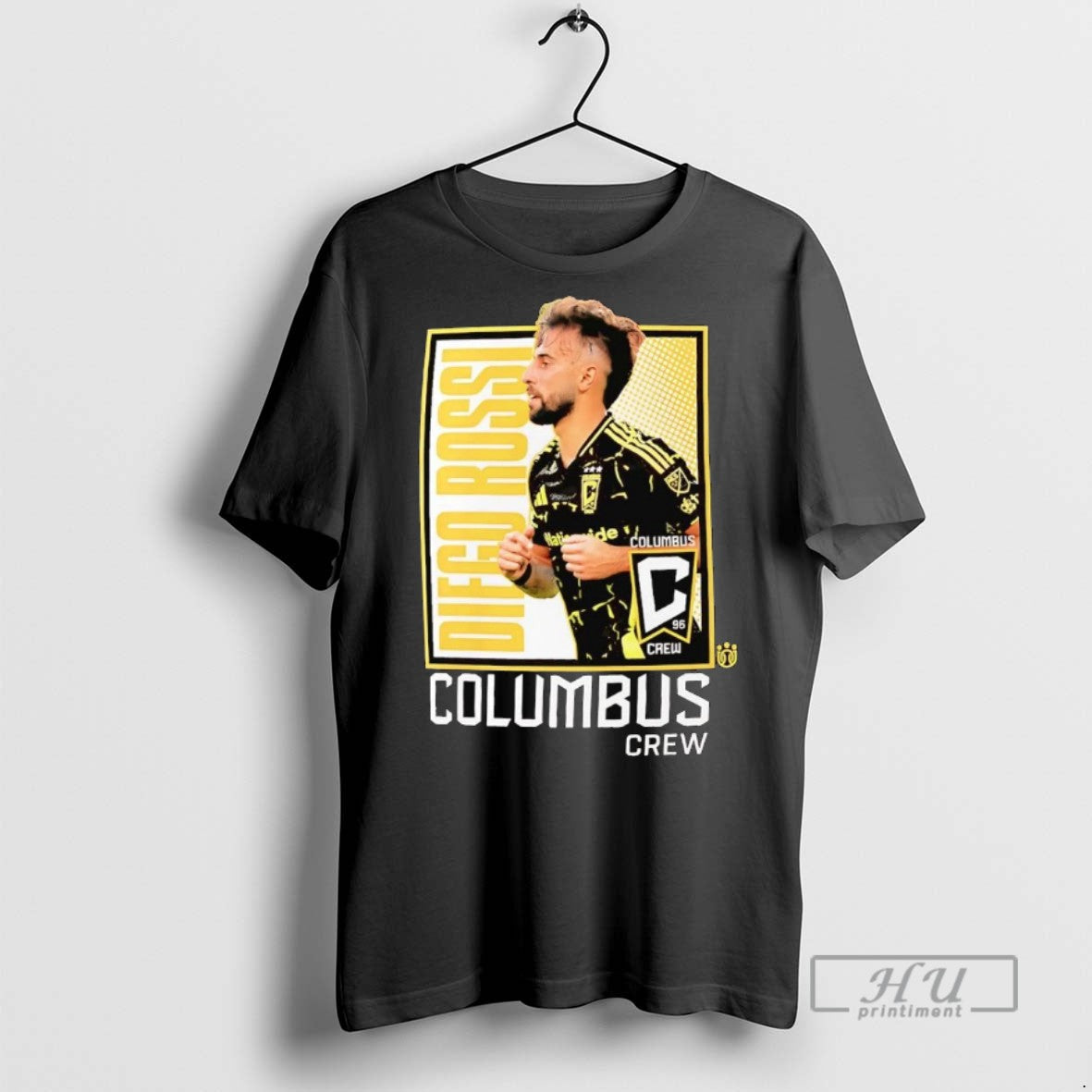 Officials Diego Rossi Columbus Crew Portrait T Shirts Unisex T-shirt, Sweatshirt, Hoodie, Long Sleeve Tee - T-Shirt, Sweatshirt, Hoodie