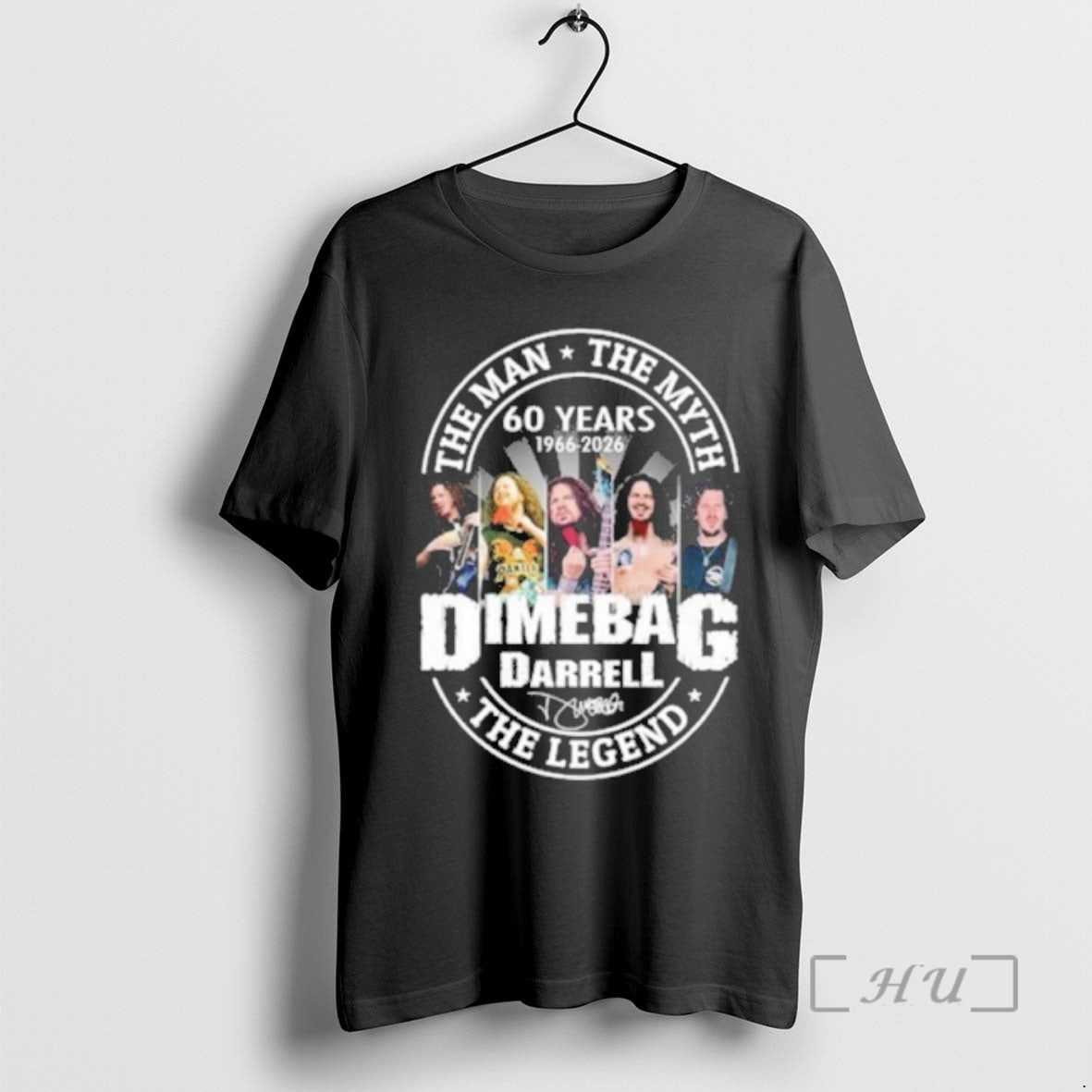 Officials Dimebag Darrell 60 Years 1966 2026 The Man The Myth The Legend Premium - T-Shirt, Sweatshirt, Hoodie