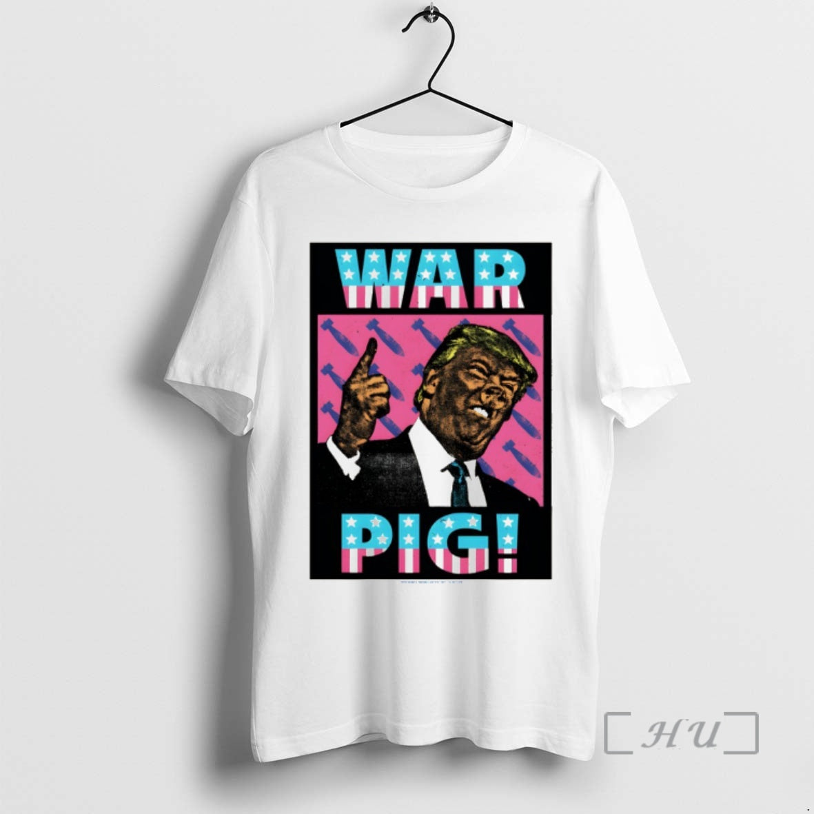 Officials Donald Trump War Pig Rocket American Flag Unisex T-shirt, Sweatshirt, Hoodie, Long Sleeve Tee - T-Shirt, Sweatshirt, Hoodie