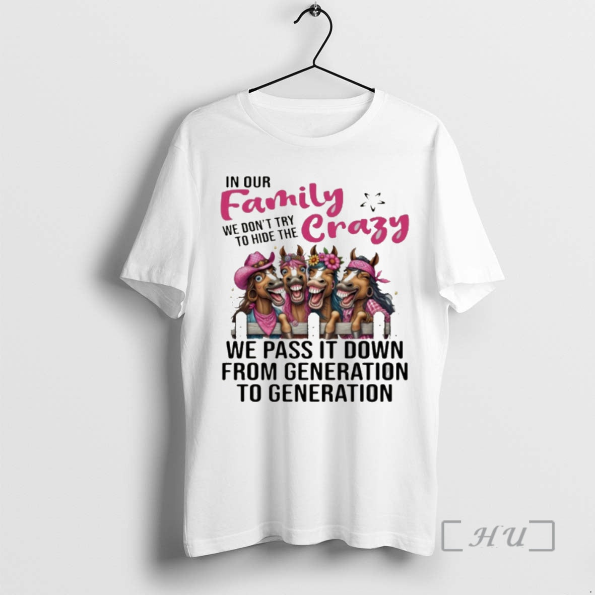Officials Donkey In Our Family We Dont Try To Hide The Crazy Premium T Shirts - T-Shirt, Sweatshirt, Hoodie
