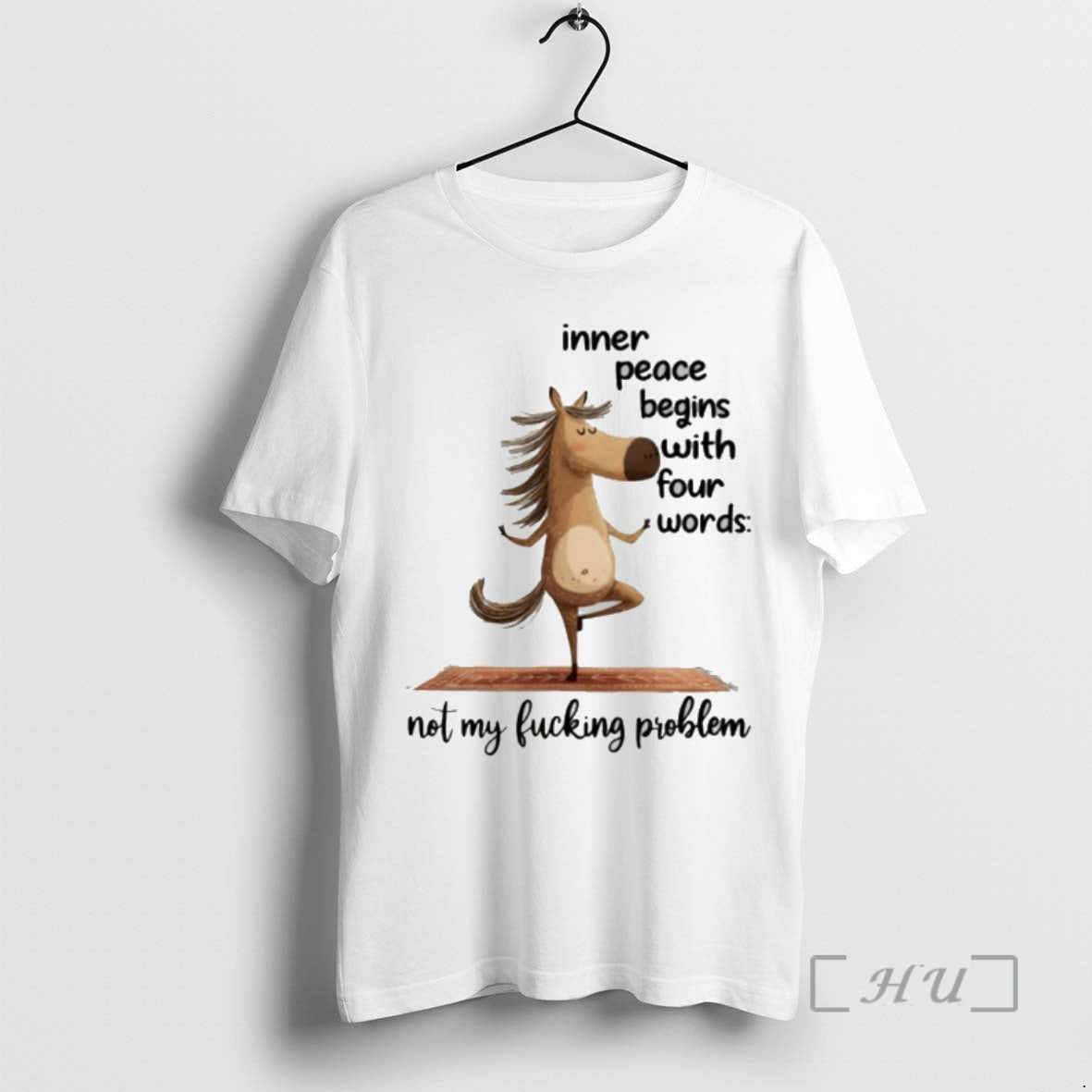 Officials Donkey Inner Peace Begins With Four Words Not My Fucking Problem Premium T Shirts - T-Shirt, Sweatshirt, Hoodie
