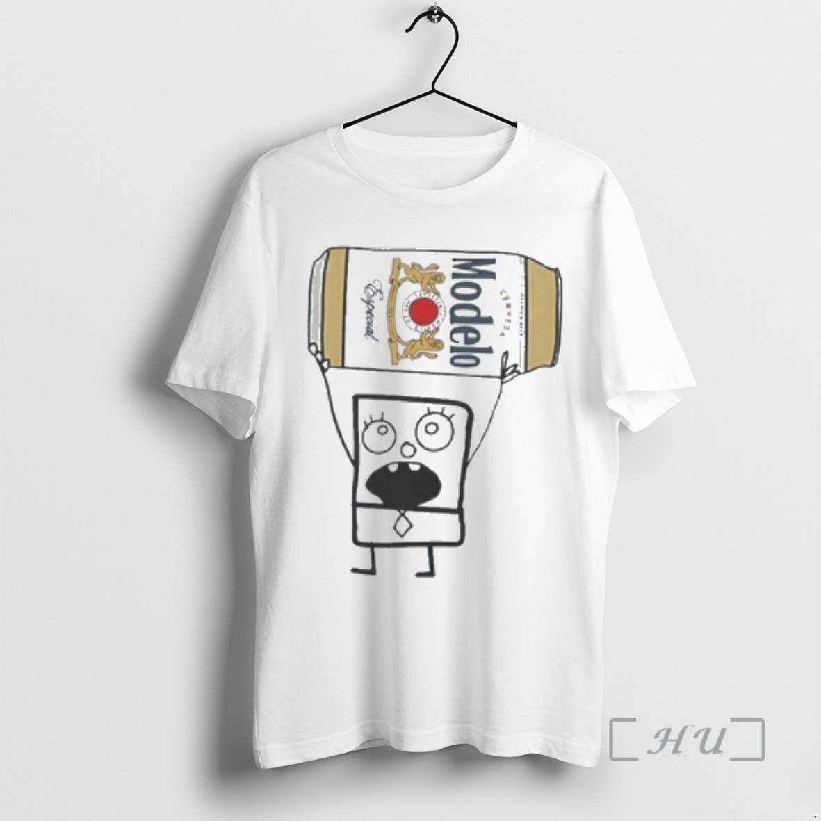 Officials Doodlebob Holding Modelo Especial Beer Can - T-Shirt, Sweatshirt, Hoodie