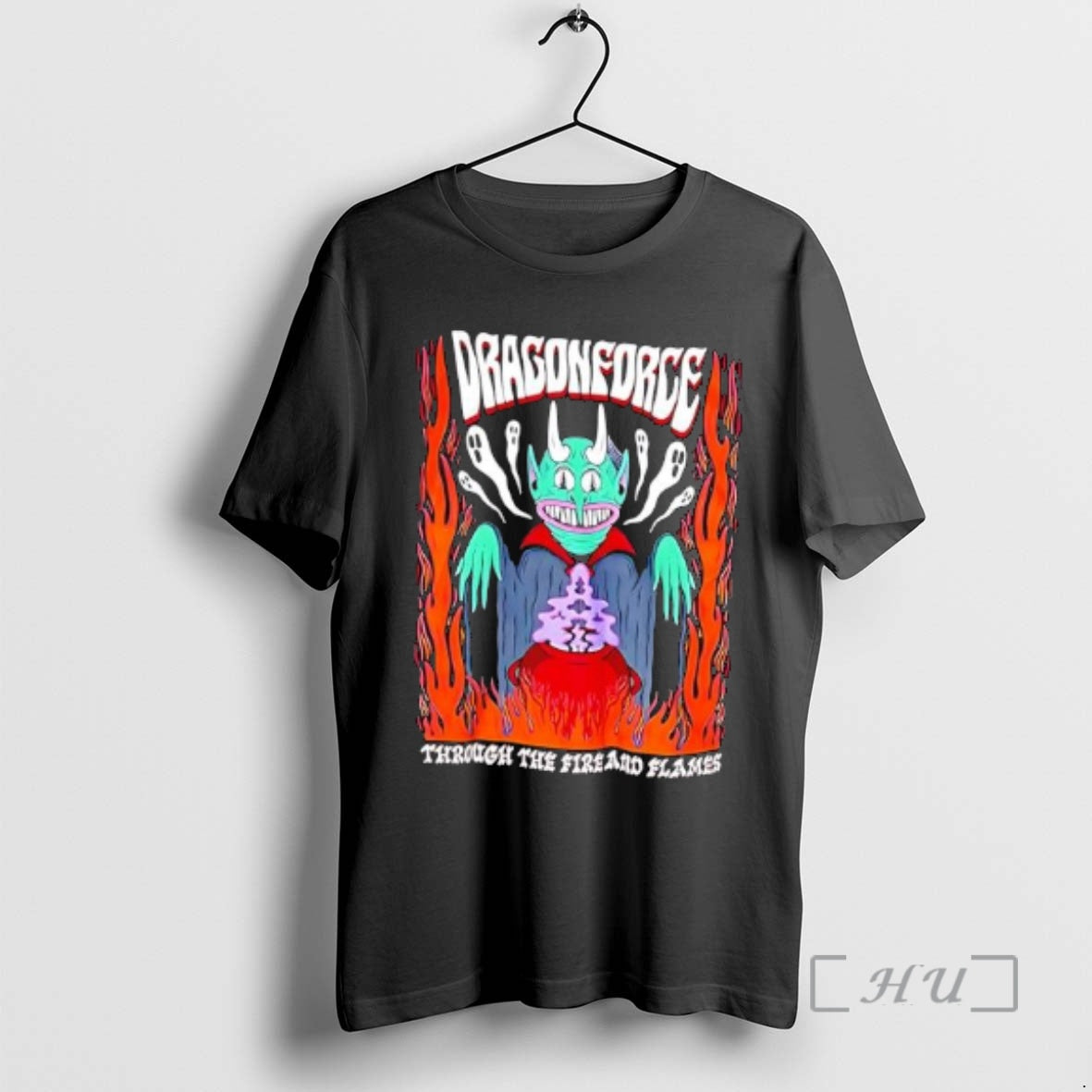 Officials Dragonforce Through The Fire And Flames Goblin Graphic - T-Shirt, Sweatshirt, Hoodie