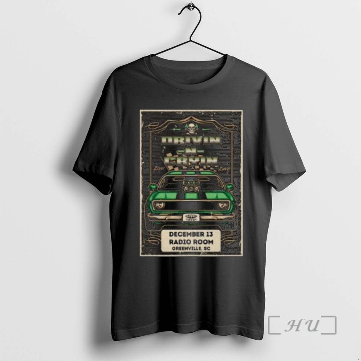 Officials Drivin N Cryin December 13 2025 Radio Room In Greenville Sc Circle Black Premium - T-Shirt, Sweatshirt, Hoodie