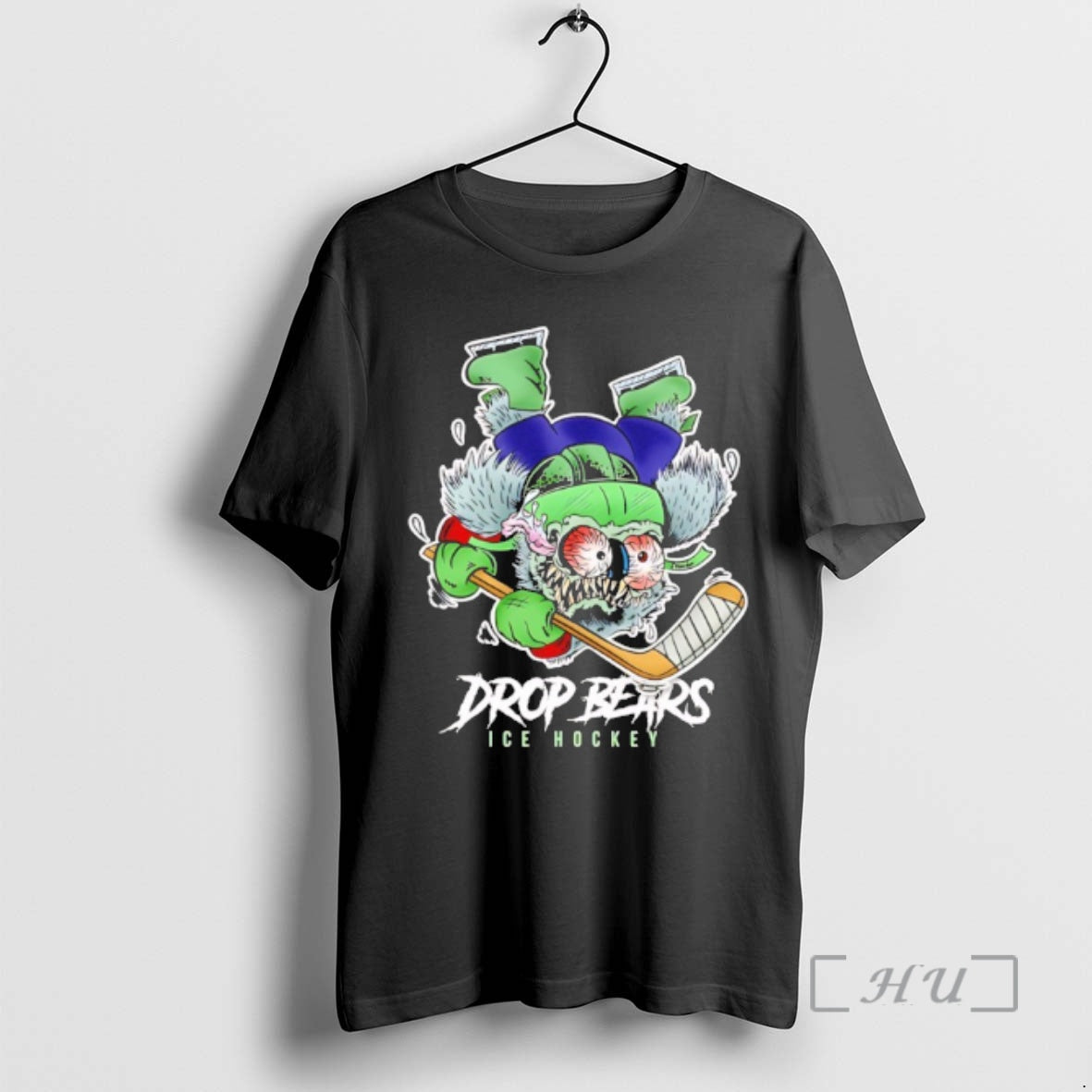 Officials Drop Bears Ice Hockey Zombie Goat Cartoon - T-Shirt, Sweatshirt, Hoodie