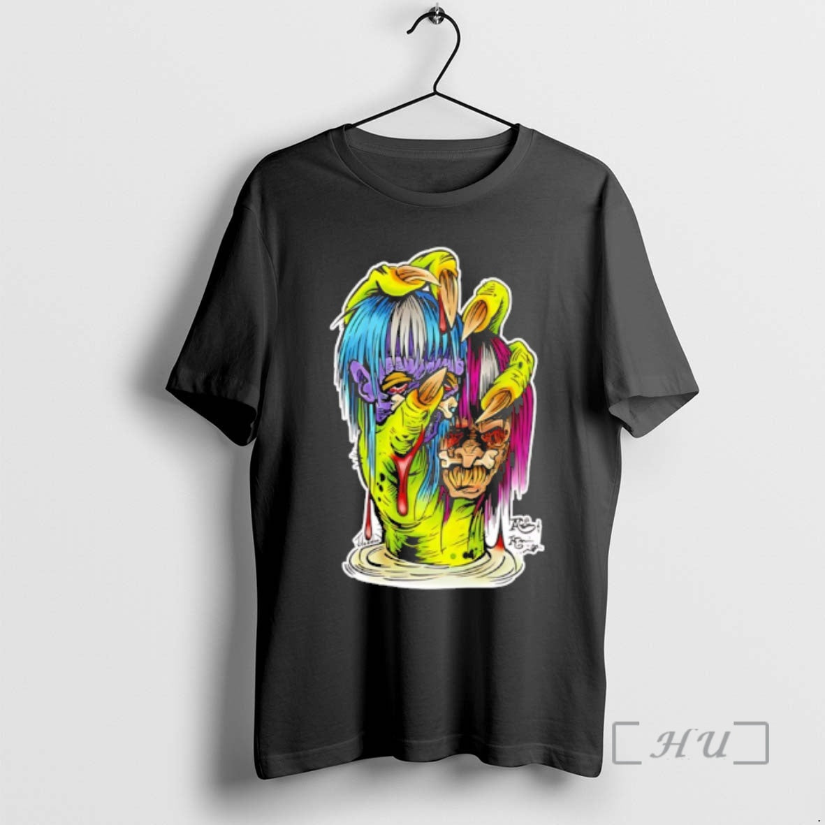 Officials Dual Toned Monster Zombie Goat Cartoon - T-Shirt, Sweatshirt, Hoodie