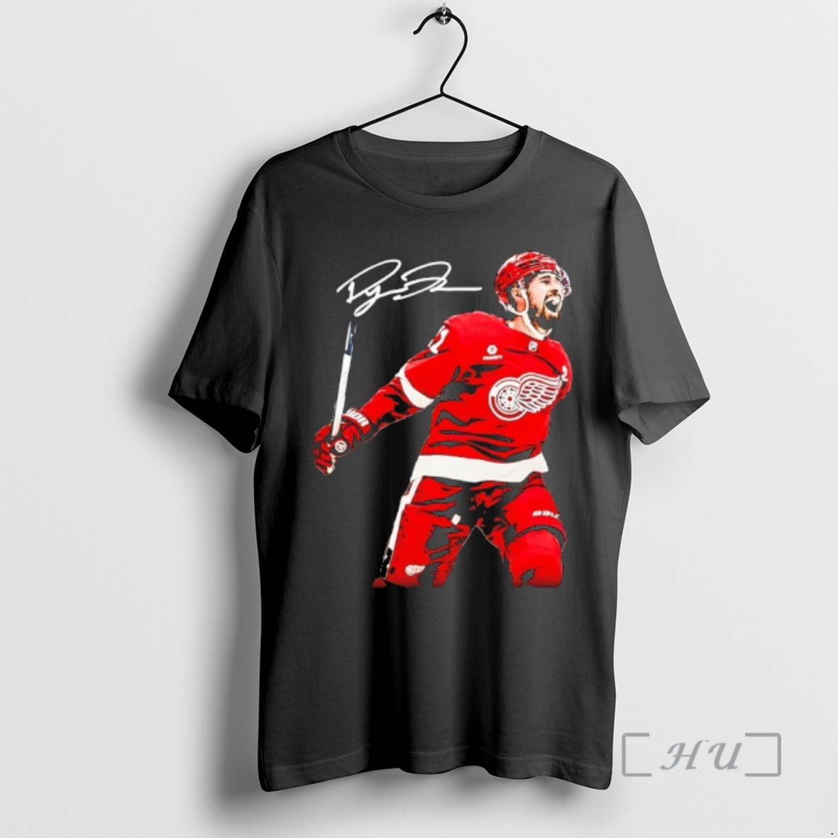 Officials Dylan Larkin Detroit Red Wings Overtime Signature - T-Shirt, Sweatshirt, Hoodie
