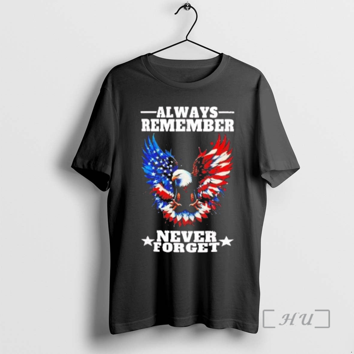 Officials Eagle Always Remember Never Forget American Flag - T-Shirt, Sweatshirt, Hoodie