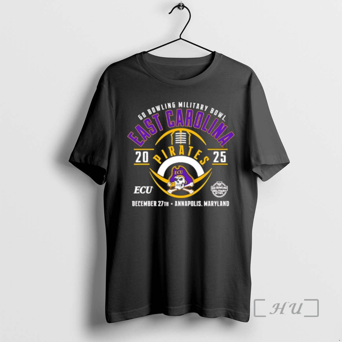 Officials East Carolina Pirates 2025 Go Bowling Military Bowl - T-Shirt, Sweatshirt, Hoodie