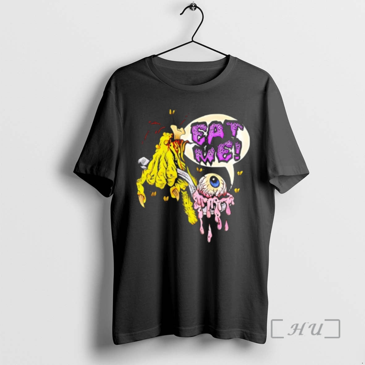 Officials Eat Me Eyes Zombie Goat Cartoon - T-Shirt, Sweatshirt, Hoodie