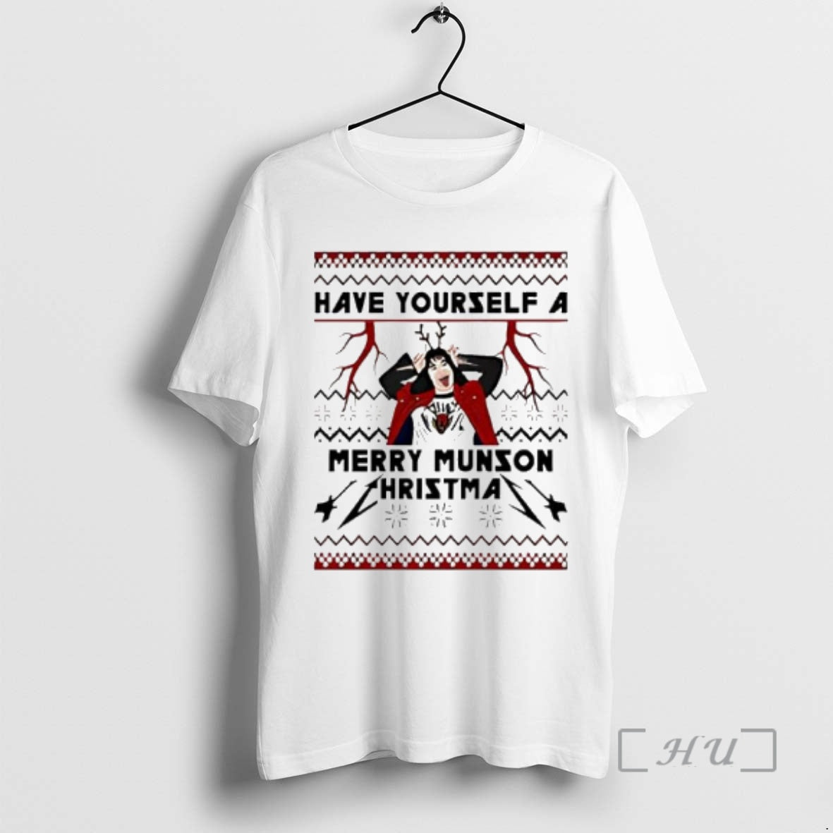 Officials Eddie Munson Christmas Have Yourself A Merry Munson Hristma - T-Shirt, Sweatshirt, Hoodie