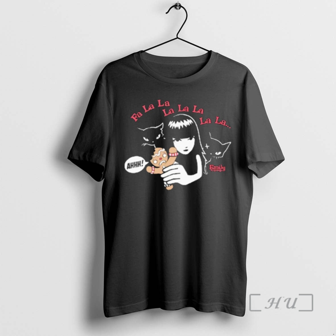 Officials Emily The Strange Strangerous Fa La Ahhh Gingerbread Christmas - T-Shirt, Sweatshirt, Hoodie
