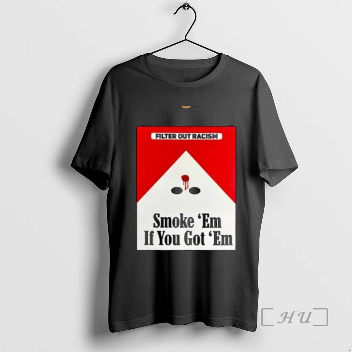 Officials Filter Out Racism Smoke Em If You Got Em Circle Black Premium T Shirts - T-Shirt, Sweatshirt, Hoodie