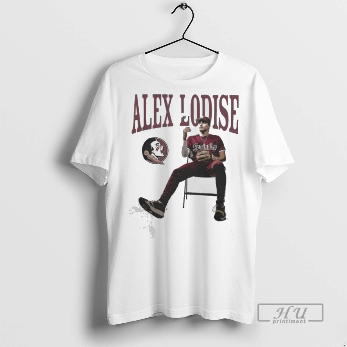 Officials Florida State Seminoles Merch Fsu Baseball Alex Lodise Portrait T Shirt Unisex T-shirt, Sweatshirt, Hoodie, Long Sleeve Tee - T-Shirt, Sweatshirt, Hoodie