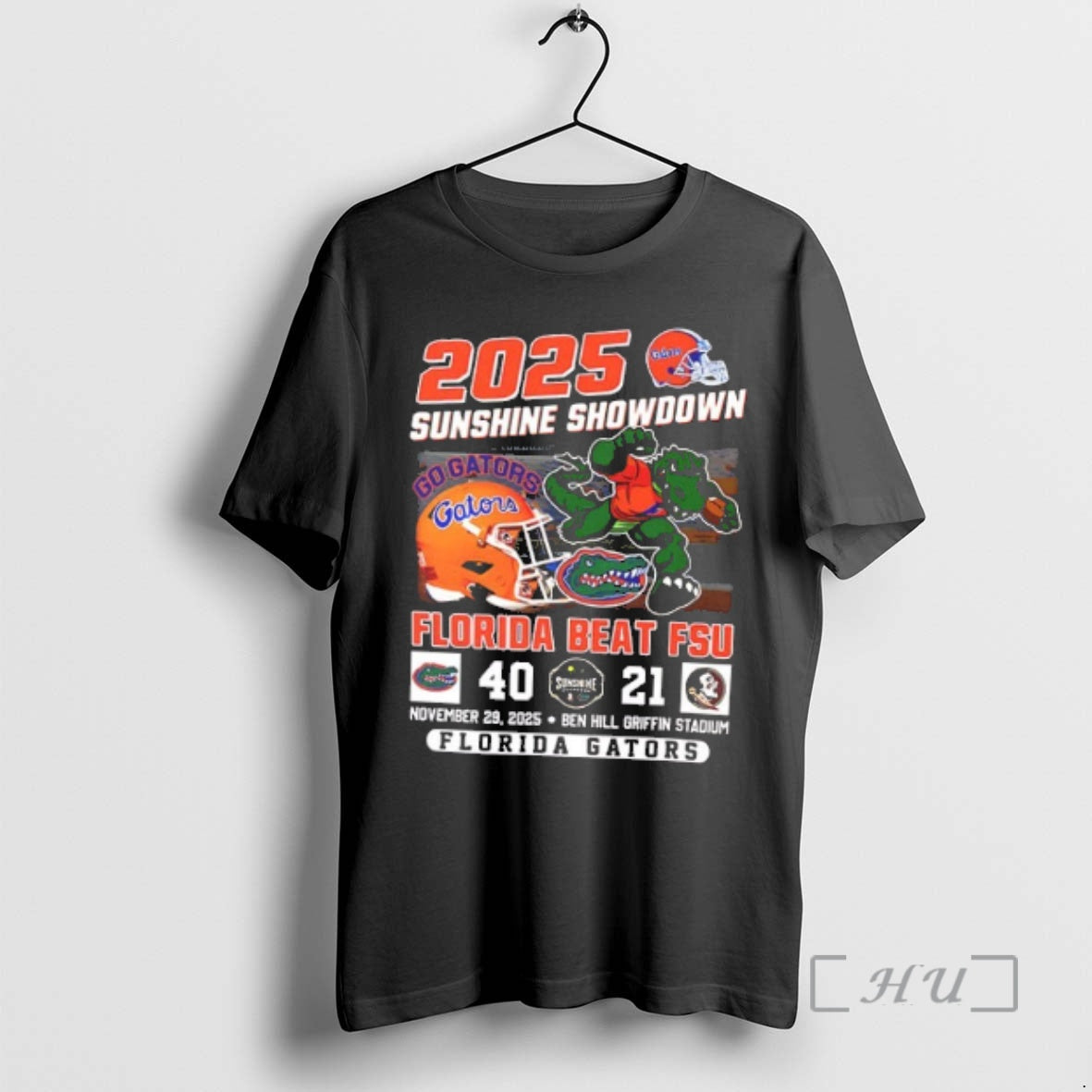Officials Florida Beat Fsu 40 21 Back To Back 2025 Sunshine Showdown Champions 2 Sided - T-Shirt, Sweatshirt, Hoodie