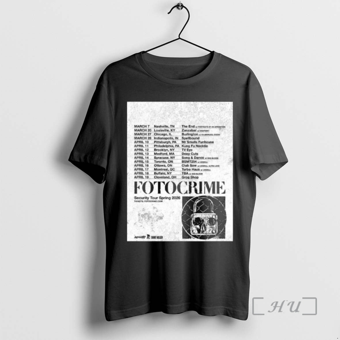 Officials Fotocrime Security Tour Spring 2026 - T-Shirt, Sweatshirt, Hoodie