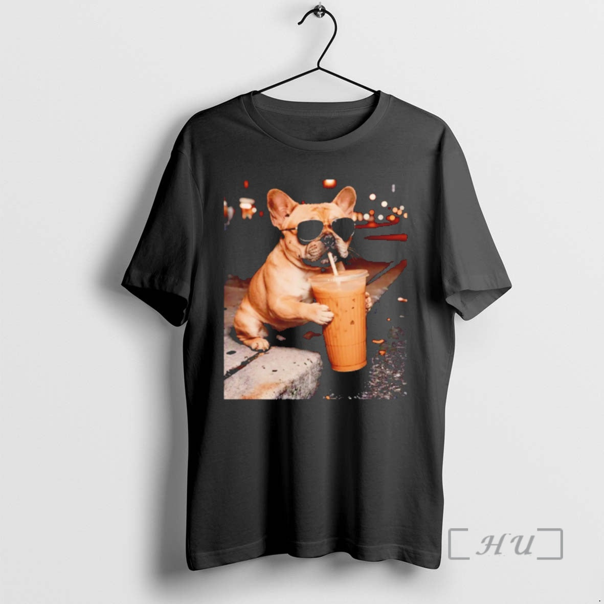 Officials French Bulldog Iced Coffee Meme Unisex T-shirt, Sweatshirt, Hoodie, Long Sleeve Tee - T-Shirt, Sweatshirt, Hoodie