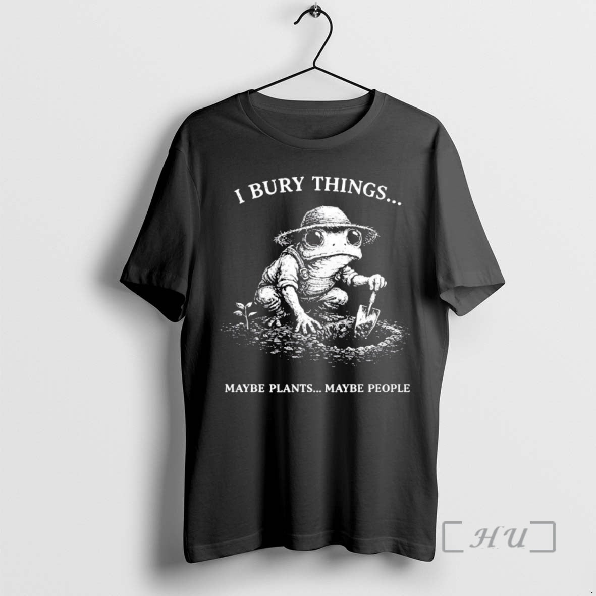 Officials Frog Farmer I Bury Things Maybe Plants Maybe People Vintage Premium T Shirts Sweater - T-Shirt, Sweatshirt, Hoodie