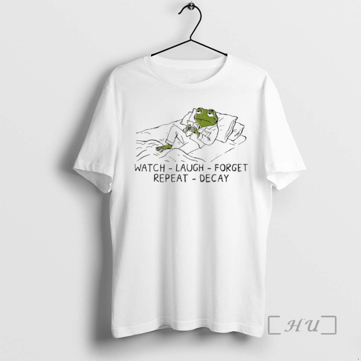 Officials Frog Watch Laugh Forget Repeat Decay Unisex T-shirt, Sweatshirt, Hoodie, Long Sleeve Tee - T-Shirt, Sweatshirt, Hoodie