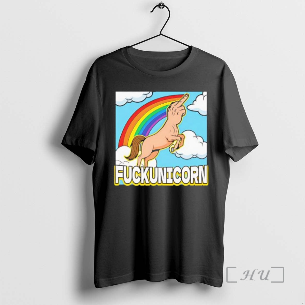 Officials Fuckunicorn Unicorn Rainbow Graphic - T-Shirt, Sweatshirt, Hoodie