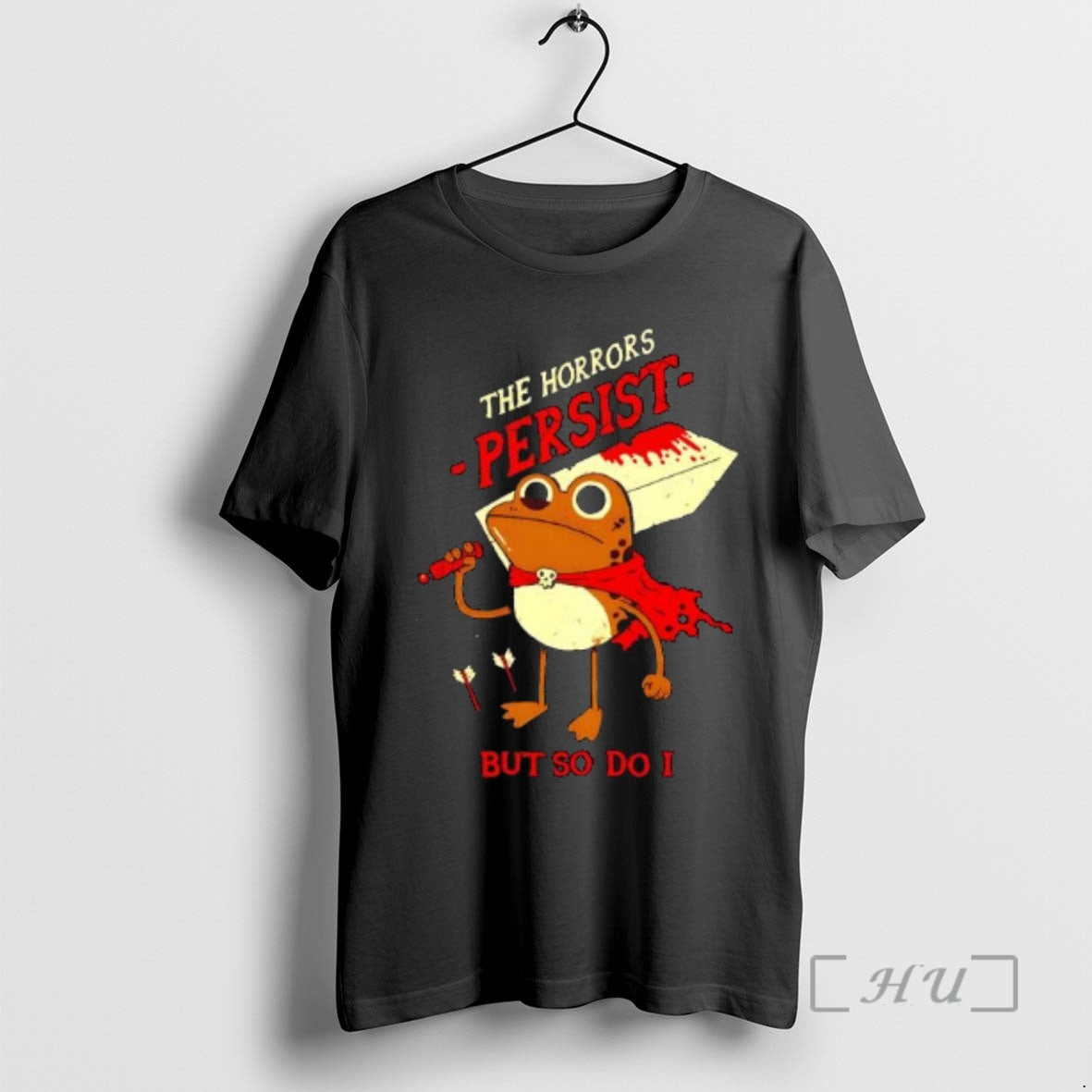 Officials Full Of Microplastics Frog The Horrors Persist But So Do I Premium T Shirts - T-Shirt, Sweatshirt, Hoodie