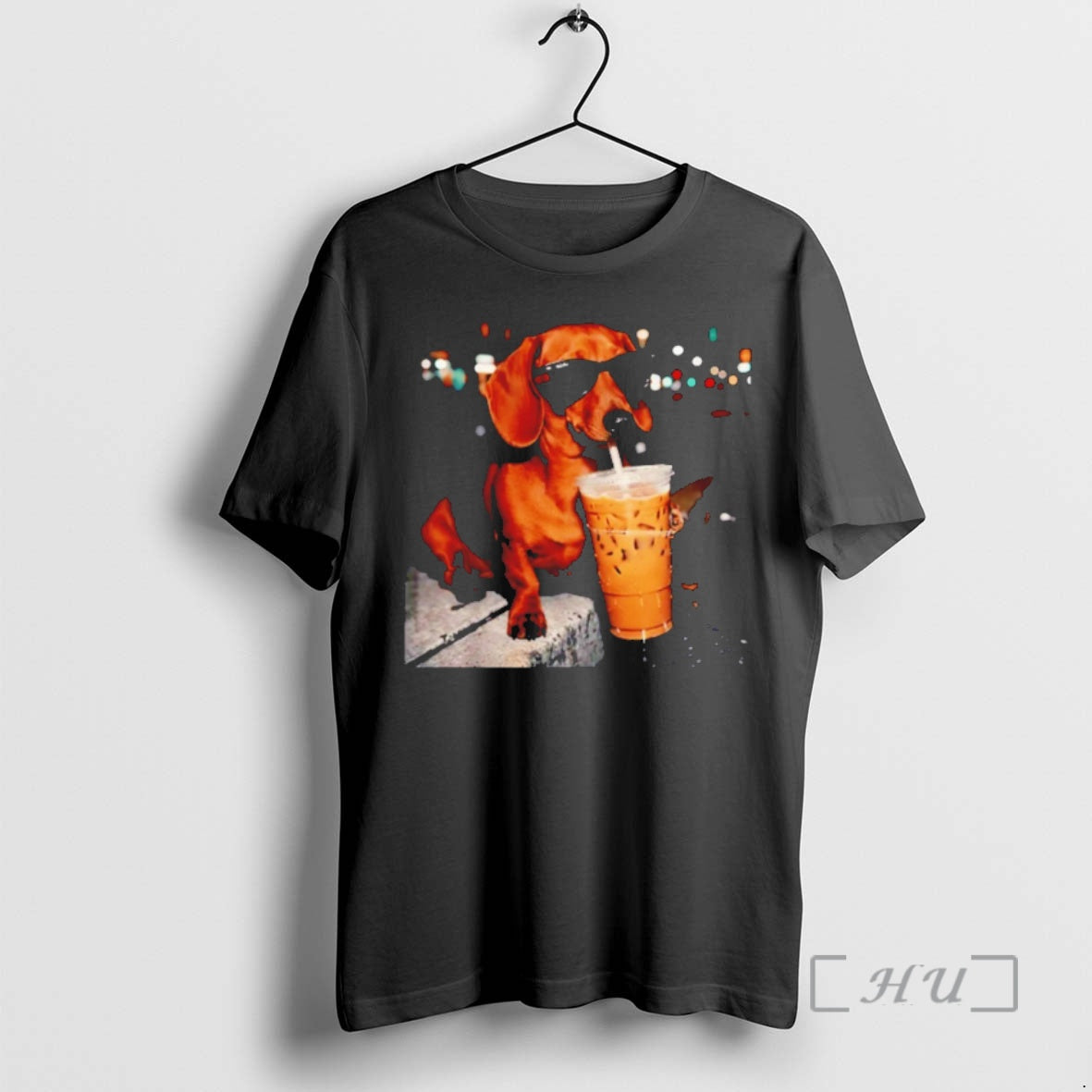 Officials Funny Dachshund Drinking Iced Coffee Meme Unisex T-shirt, Sweatshirt, Hoodie, Long Sleeve Tee - T-Shirt, Sweatshirt, Hoodie