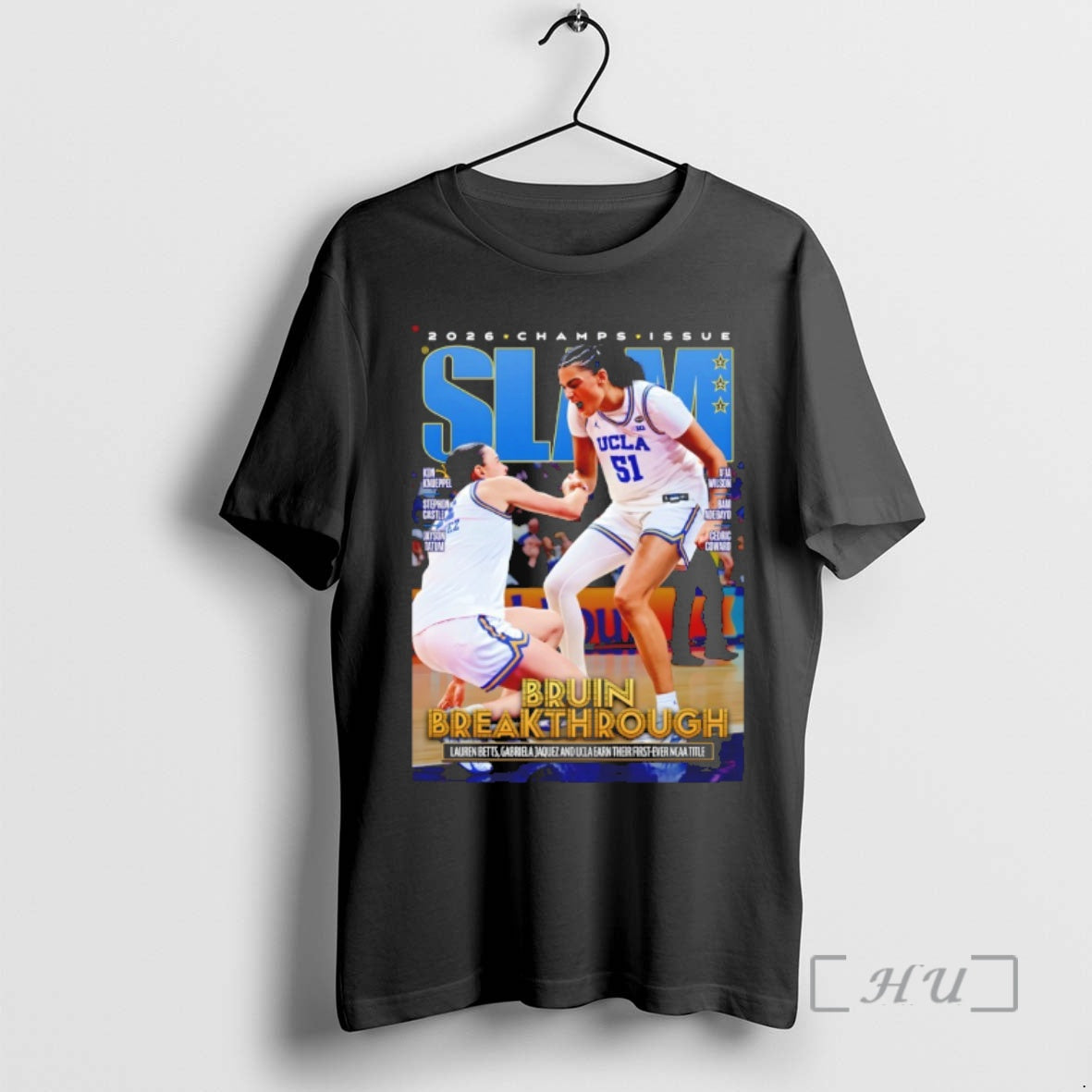 Officials Gabriela Jaquez Vs Lauren Betts Ucla Bruins Basketball Bruin Breakthrough Slam Premium T Shirts - T-Shirt, Sweatshirt, Hoodie