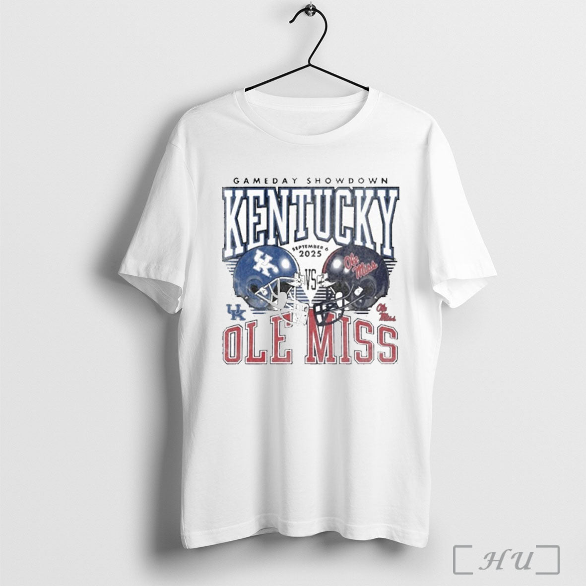 Officials Gameday Kentucky Vs Ole Miss September 6 2025 Duel Helmet T Shirt Unisex T-shirt, Sweatshirt, Hoodie, Long Sleeve Tee - T-Shirt, Sweatshirt, Hoodie