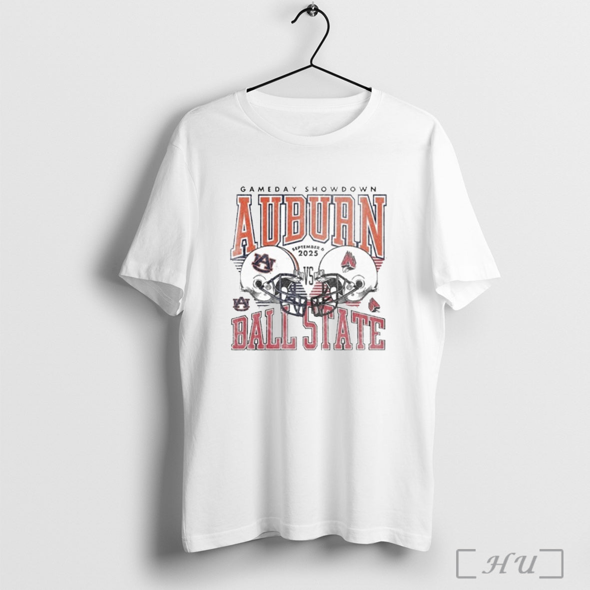 Officials Gameday Showdown 2025 Auburn Vs Ball State Matchup T Shirt Unisex T-shirt, Sweatshirt, Hoodie, Long Sleeve Tee - T-Shirt, Sweatshirt, Hoodie