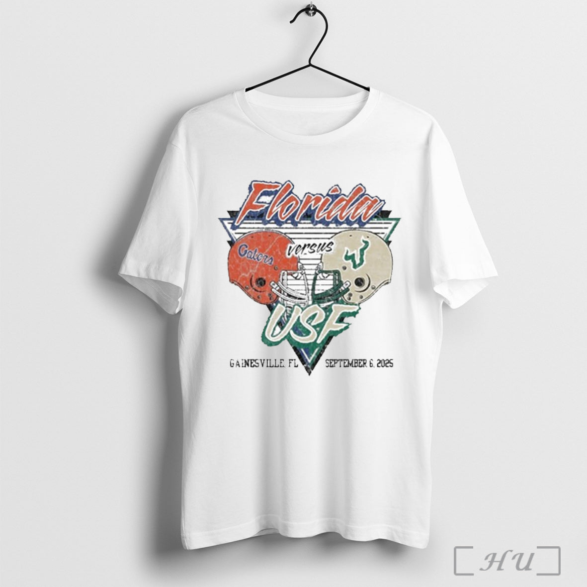 Officials Gameday Showdown 2025 Florida Vs Usf Matchup T Shirt Unisex T-shirt, Sweatshirt, Hoodie, Long Sleeve Tee - T-Shirt, Sweatshirt, Hoodie