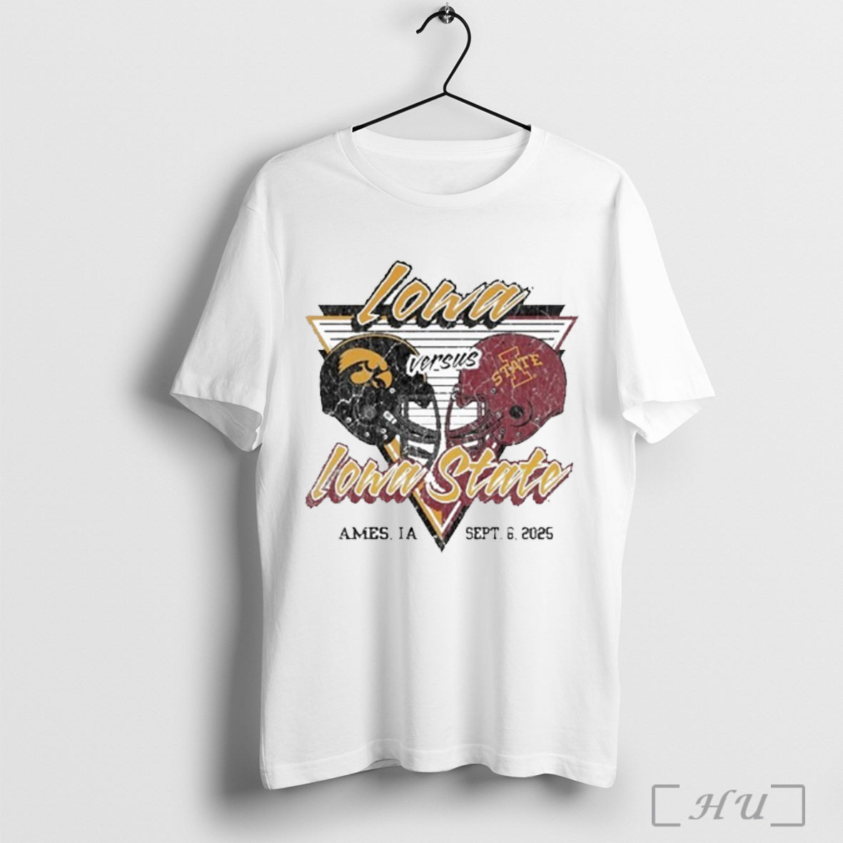 Officials Gameday Showdown 2025 Iowa State Vs Iowa Matchup T Shirt Unisex T-shirt, Sweatshirt, Hoodie, Long Sleeve Tee - T-Shirt, Sweatshirt, Hoodie