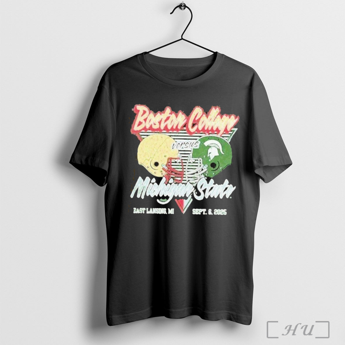 Officials Gameday Showdown 2025 Michigan State Vs Boston College Matchup T Shirt Unisex T-shirt, Sweatshirt, Hoodie, Long Sleeve Tee - T-Shirt, Sweatshirt, Hoodie