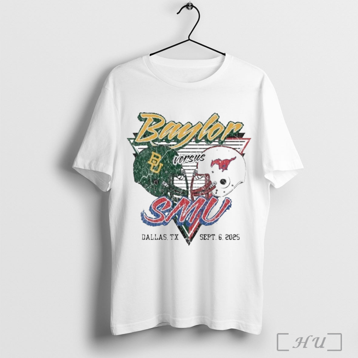 Officials Gameday Showdown 2025 Smu Vs Baylor Matchup T Shirt Unisex T-shirt, Sweatshirt, Hoodie, Long Sleeve Tee - T-Shirt, Sweatshirt, Hoodie